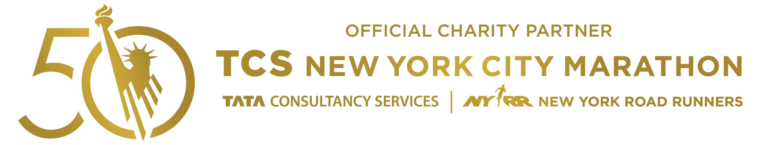 NYCM20 50 charity designation logo RGB full color gold primary horizontal